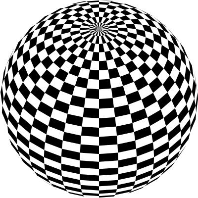 Chessboard sphere