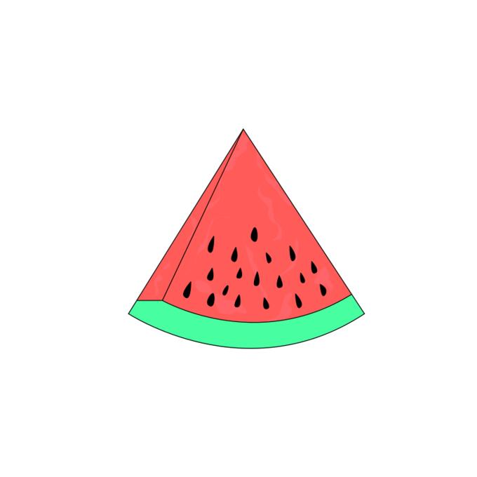 Watermelon fruit slice