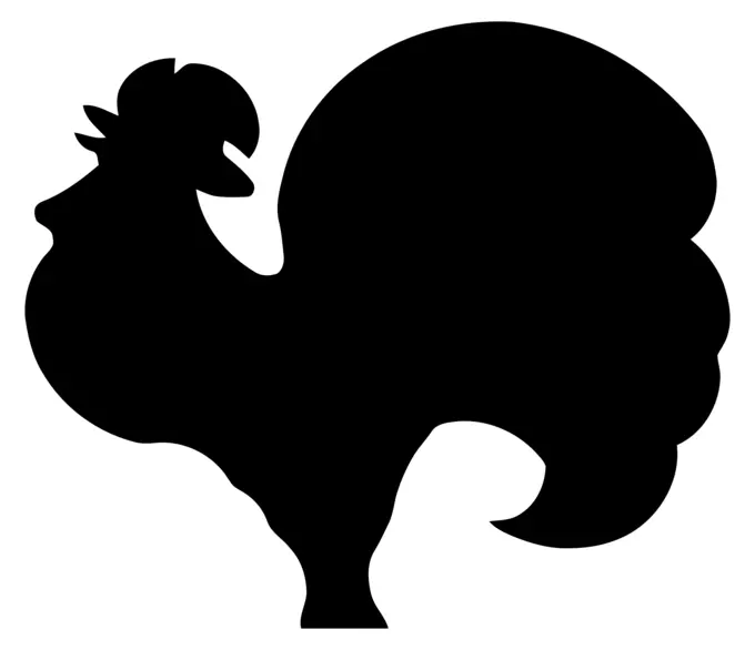 Rooster Outline Image
