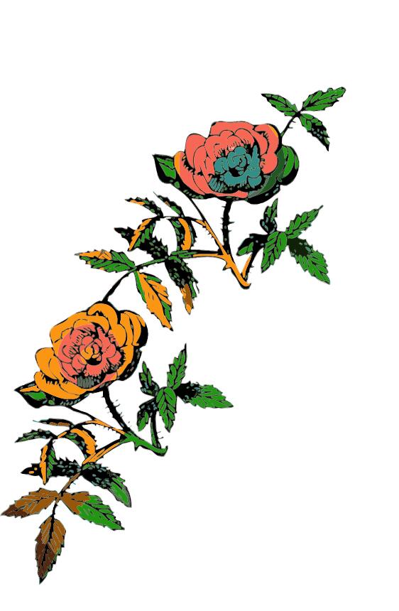 Rose ornament