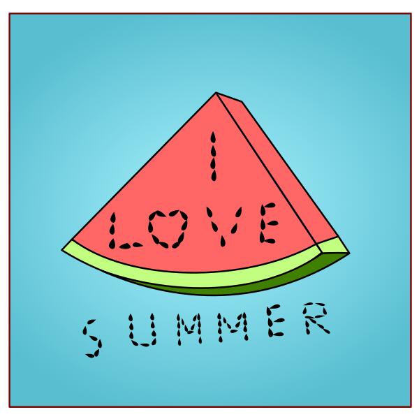 Watermelon with exclamation