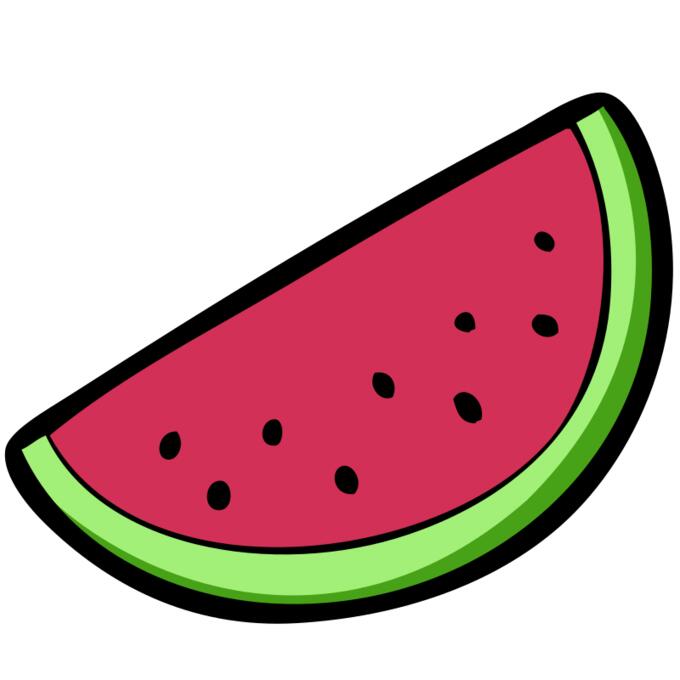Watermelon cut