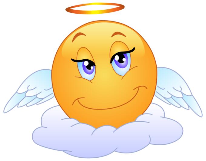 Angelic smiley