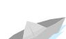 Gray paper boat