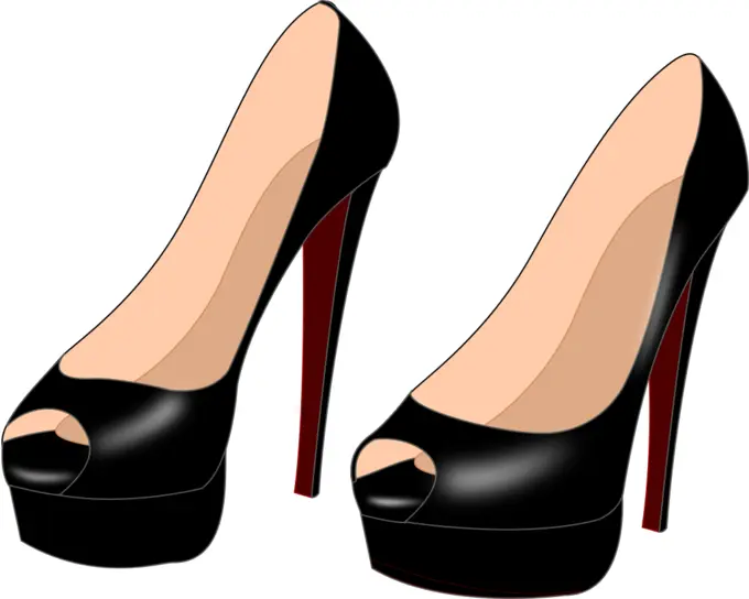 Black heels