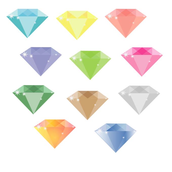 Colorful diamonds