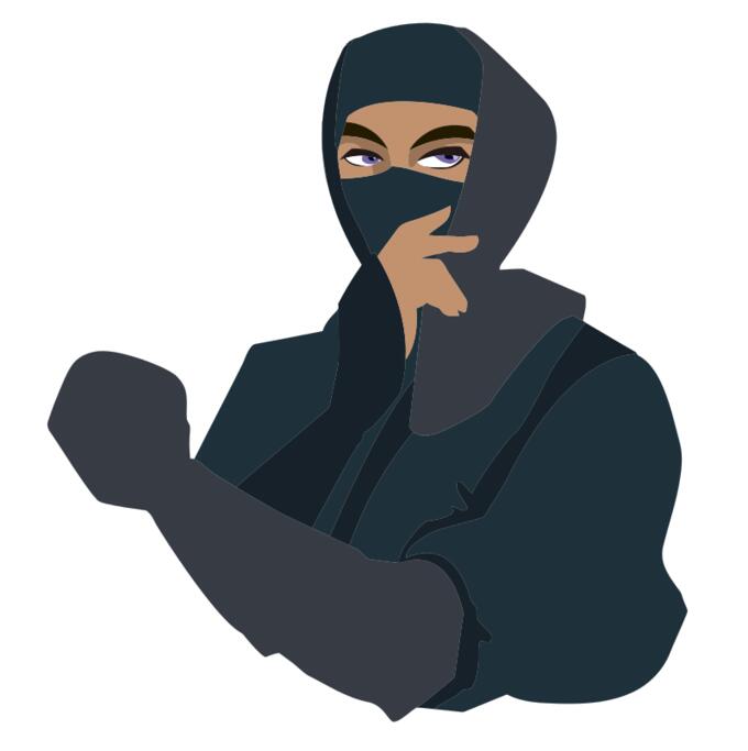 Blue-eyed ninja