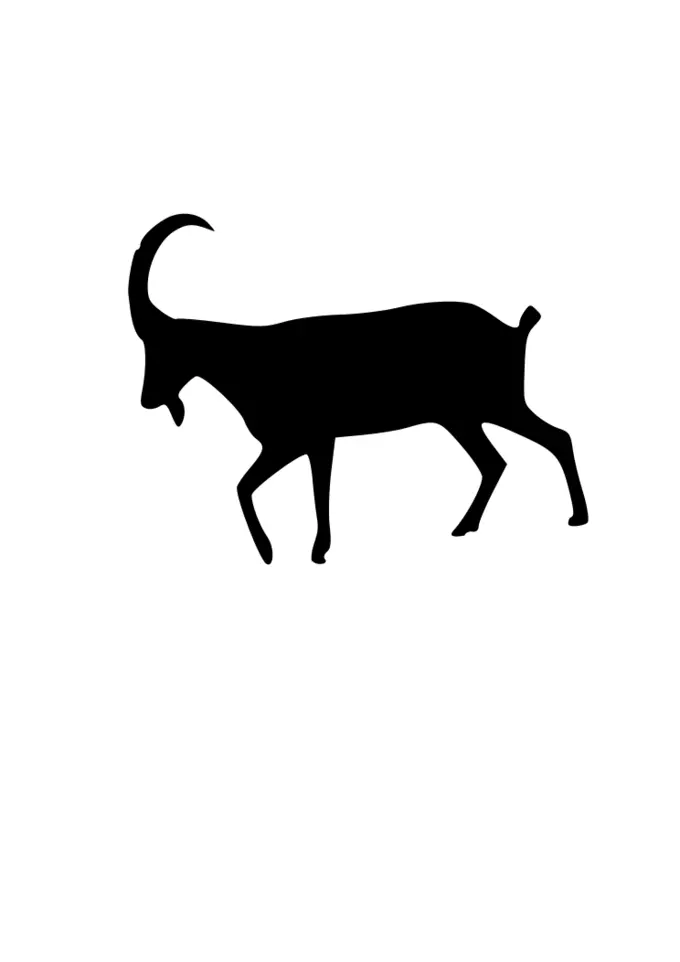 Goat vector silhouette