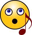 Singing smiley