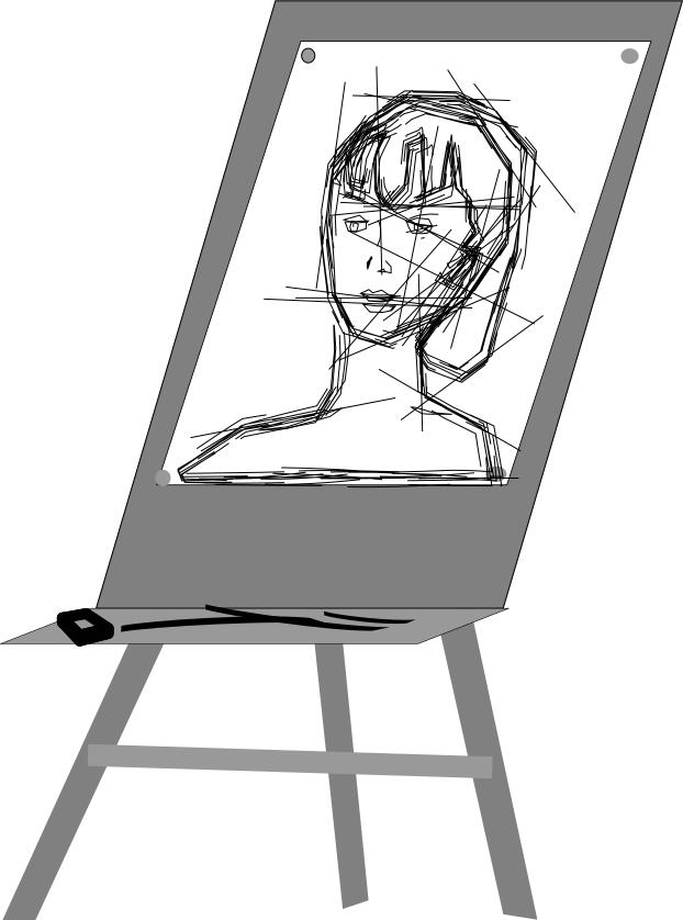 Sketch with pencil