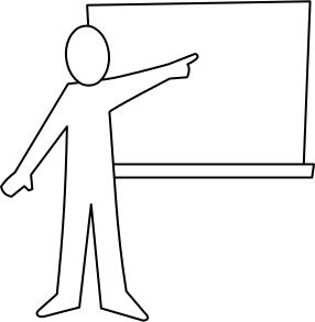 Professor teaching