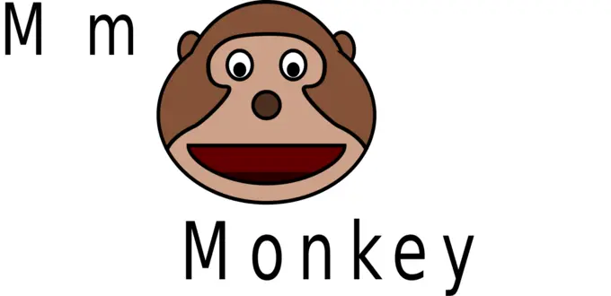 M for monkey