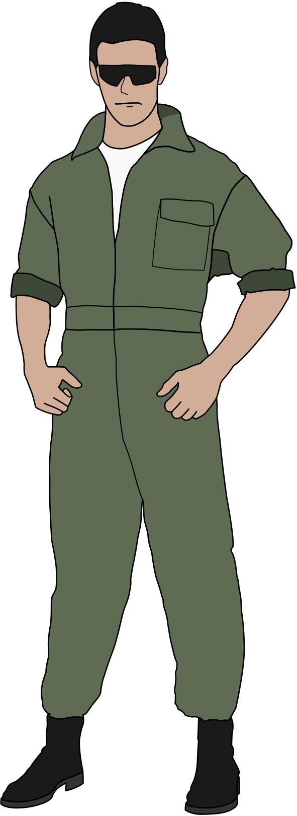 Handsome pilot
