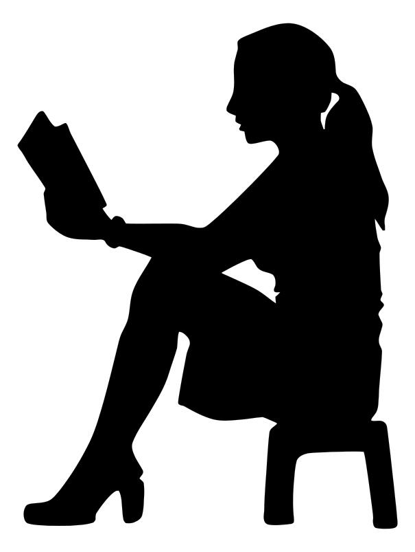 Woman reading a book