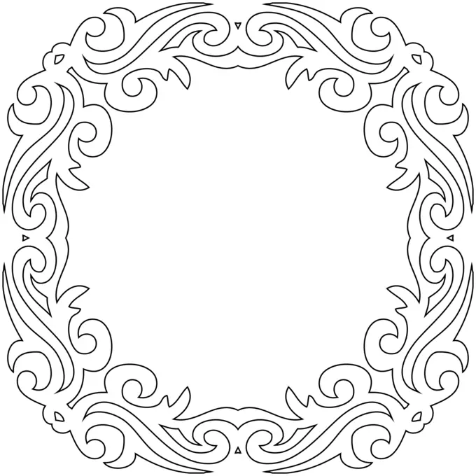 Round Decorative Frame