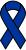 Blue ribbon symbol