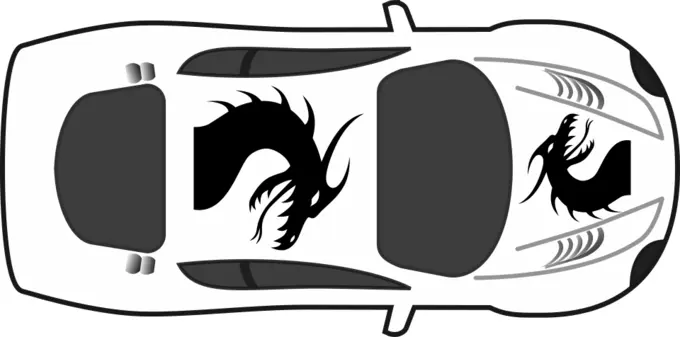Racing automobile