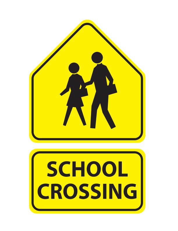 School crossing sign