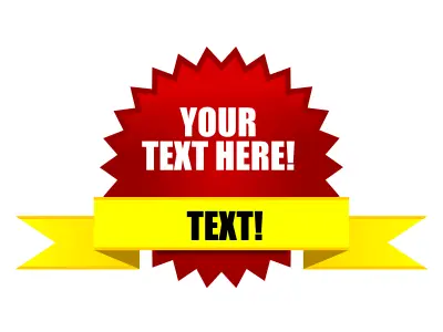 Award ribbon template