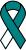 Teal bow