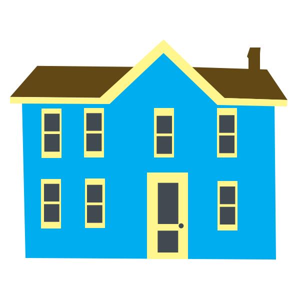 Blue building