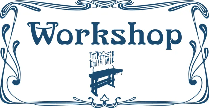 Workshop door sign