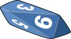 Blue die