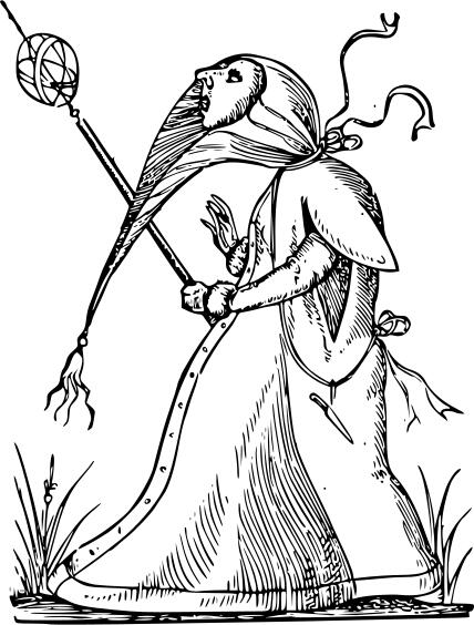 Grotesque female character