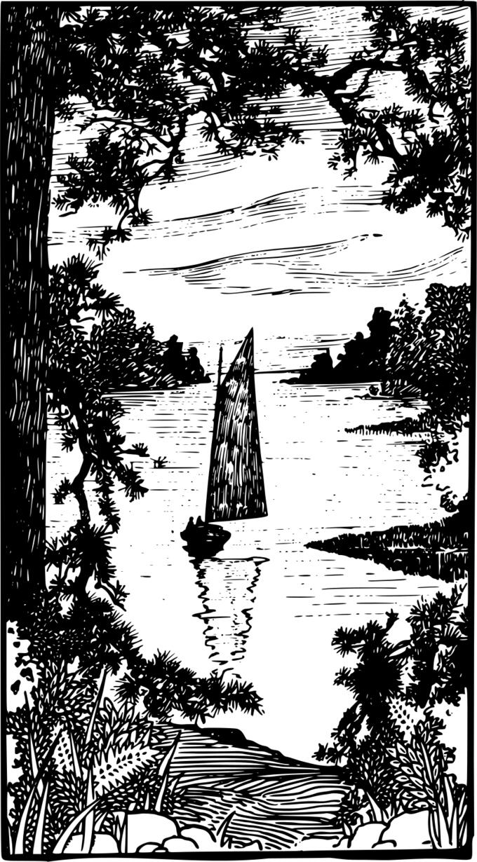 Sailboat in nature
