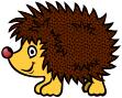 Cartoon hedgehog