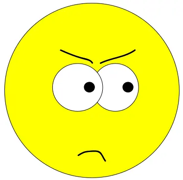 Angry face