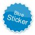 Blue sticker