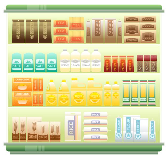 Supermarket groceries