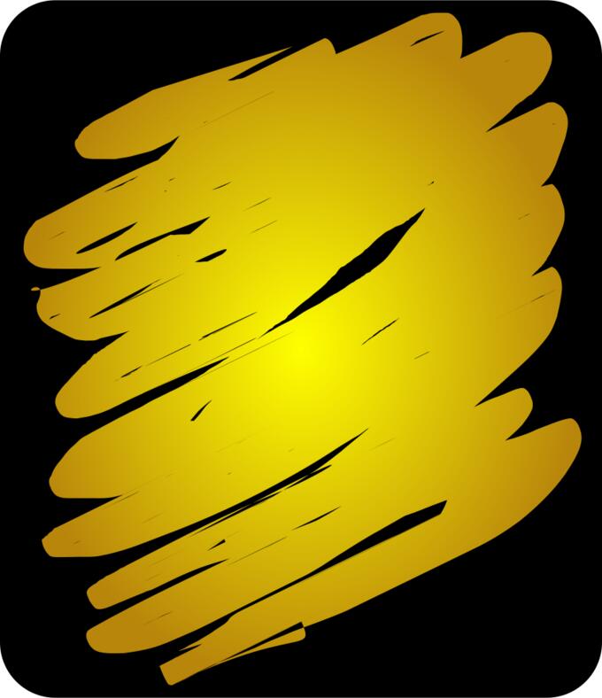 Yellow scribble lines