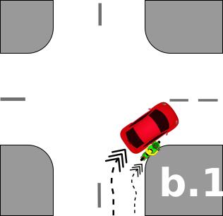 Traffic crash pictogram