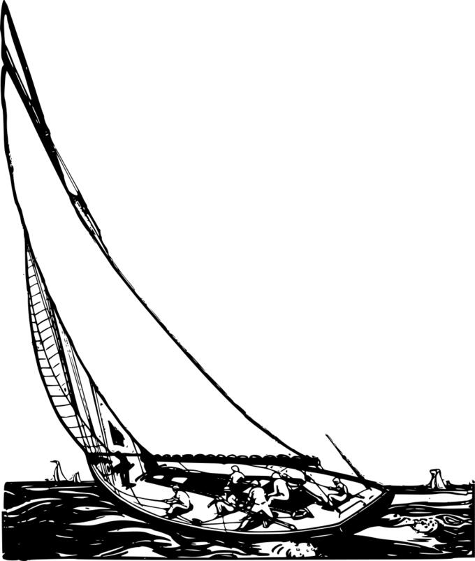 A sailing yacht