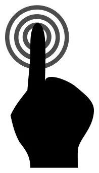 Push and touch finger