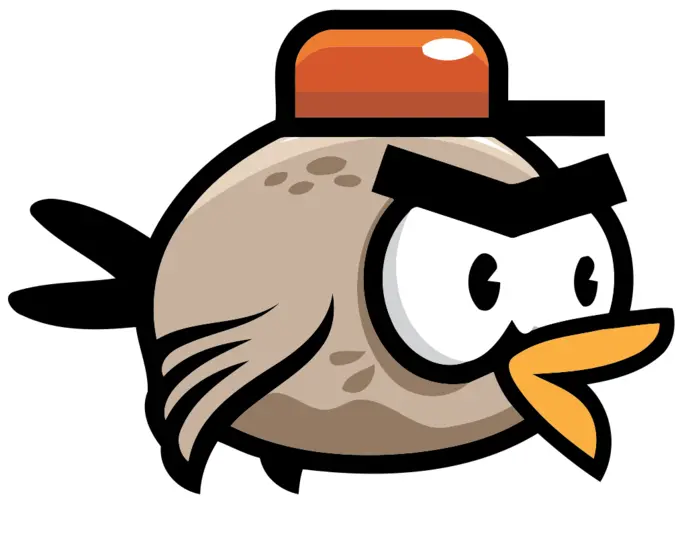 Brown bird from a video game