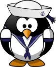 Penguin as a sailor