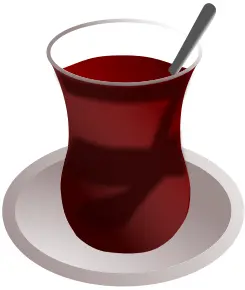 Vector of a Turkish tea
