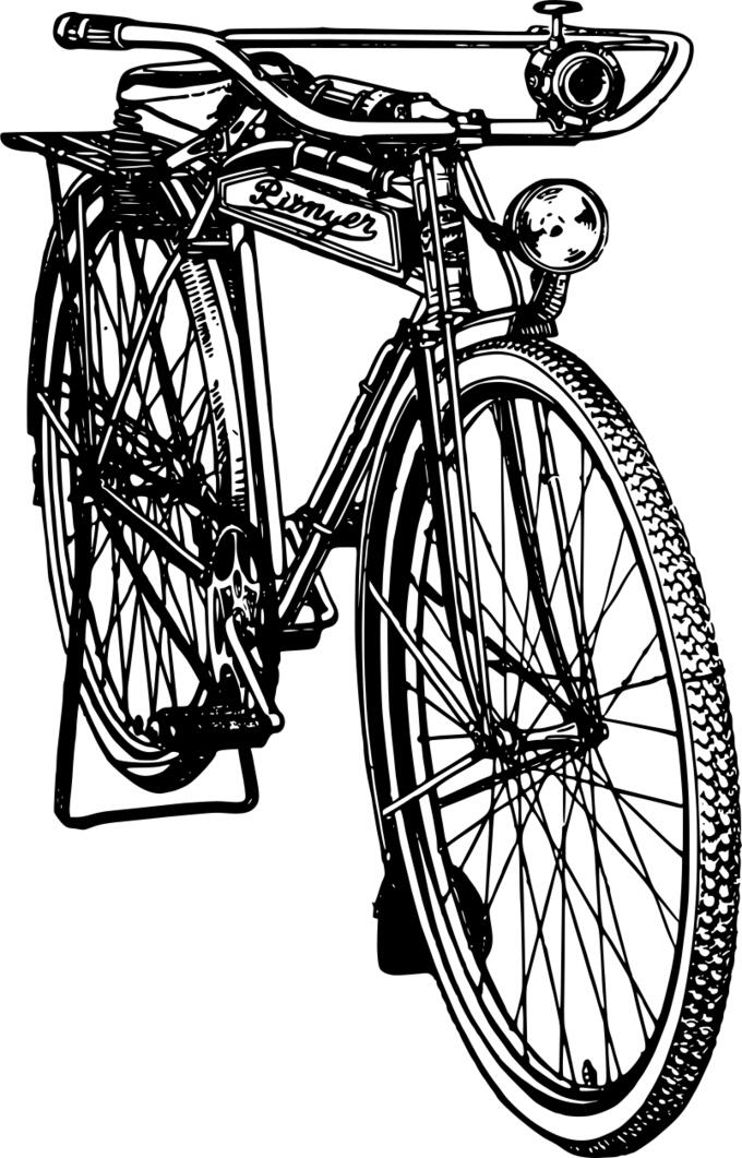Old style bicycle