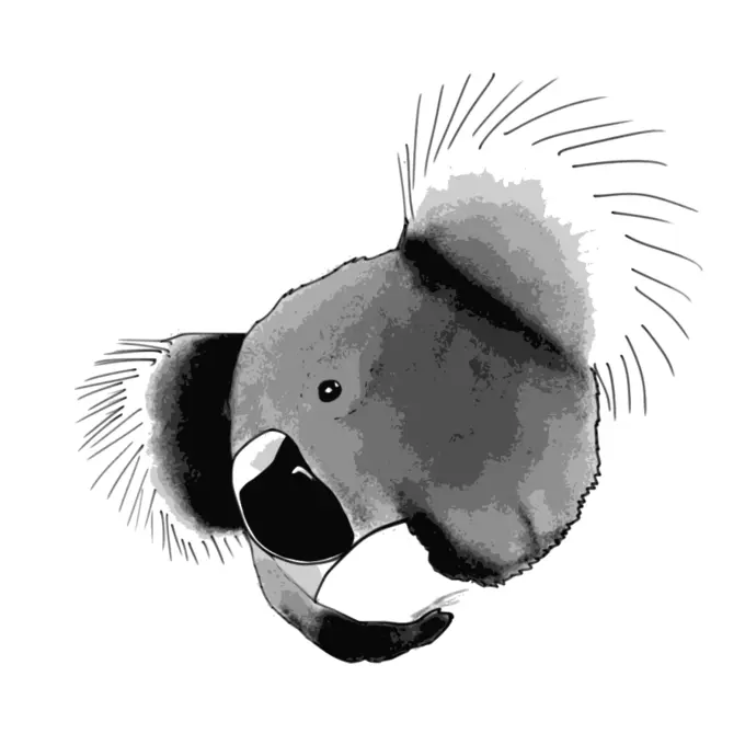 Clip art of koala bear