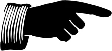 Pointing hand