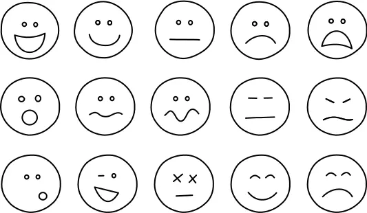A set of emoticons