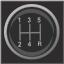 Gear shift knob vector icon