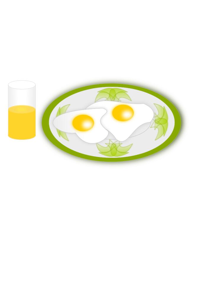 Vector image of breakfast