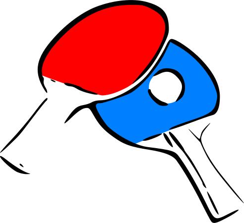 A table tennis rackets vector graphics