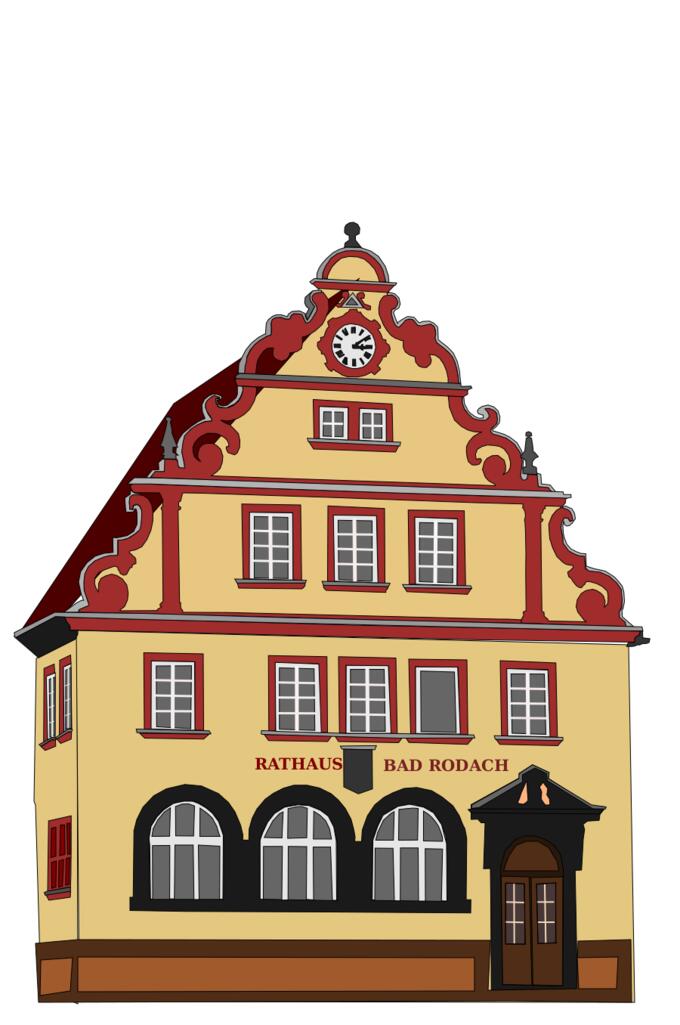 Vector image of Town Hall in Bad Rodach