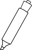 Vector drawing of marker