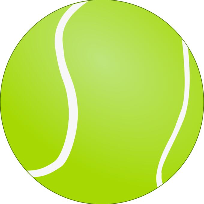 Vector graphics of tennis ball